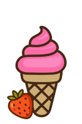 STRAWBERRY  ICE CREAM